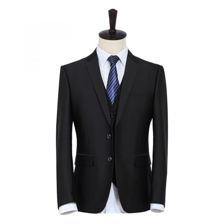 Noir - Black Custom Suit - Suitably - Australian Tailor-Made Suits