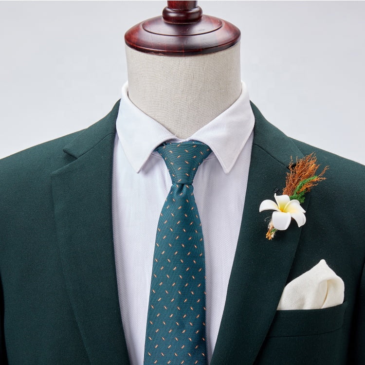 Green herringbone Tweed round lapel Three piece Suit with elbow patches and  lapeled Waistcoat